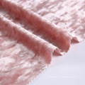 Vente chaude Super Soft Warp Tricoter Poliester Velor Ice Tecciopelo Polyester Soie de Medine Tricoted Scholl Velvet Soft Fabric